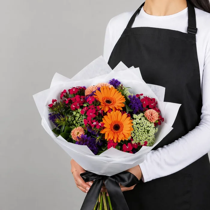 Warm and cheerful get well soon bouquet