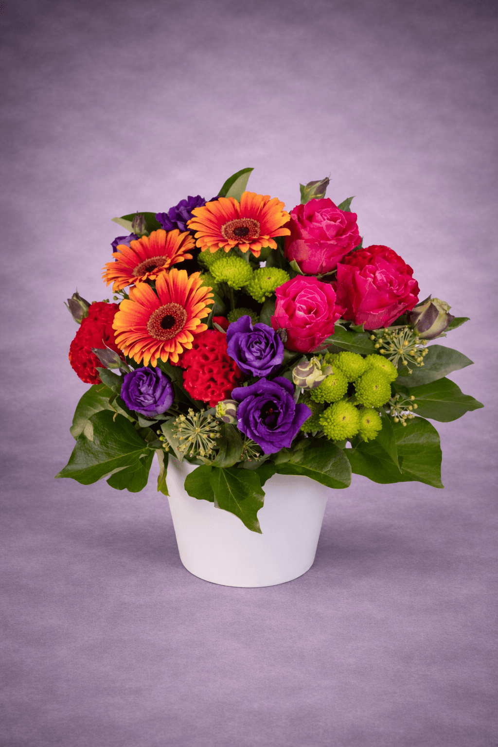 Vibrant Floral Arrangement in Ceramic Pot arranged by Floral Designs, St Peters